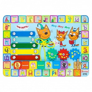 Бизиборд Три кота – Учим буквы (Алатойс, ББ412)