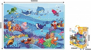 Коврик-пазл – Водный мир, 12 деталей (ЯиГрушка, 59854)