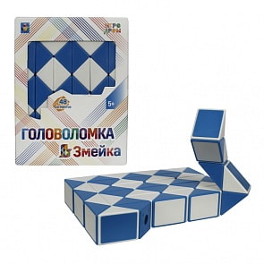 Головоломка – Змейка, большая, 48 сегментов (1 Toy, Т14218) (ассортимент)