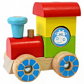 Конструктор-каталка - Паровозик (Alatoys, ККП02)