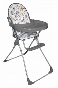 Стульчик для кормления Selby 152, серый с совами (Selby, SEL_0001294-03)
