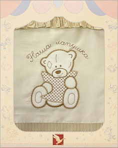 Постельное белье Лапушки, 3 предмета, цвет – бежевый (Золотой Гусь, 2223)