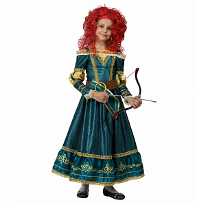 Костюм Звездный маскарад - Принцесса Мерида Дисней, размер 122 (Батик, 496-122-64)