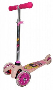 Трехколесный самокат - Barbie, 12 и 9 см (1toy, Т11410Н)