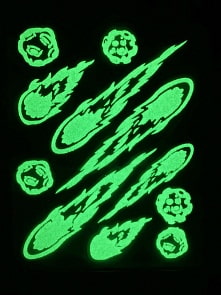 Наклейки, светящиеся в темноте - Астероиды и кометы (Звездное небо, 10064)