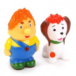 Игрушки для ванной - Карлсон и щенок (Играем вместе, 137R-PVCsim)