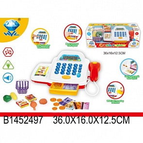Кассовый аппарат со светом, звуком и аксессуарами (Shantou, B1452497sim)