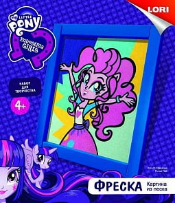 Фреска из песка из серии Equestria Girls - Веселая Пинки Пай (Лори, Кпп-012)