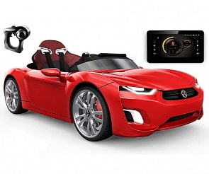 F830 электромобиль спорткар со встроенным планшетом Android, красный (BROON Henes, 5133RT)