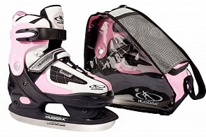Коньки раздвижные Hudora, Set HD, 32-35, розовые (Hudora, 43028)