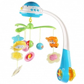 Музыкальная карусель с проектором, 10 колыбельных песен и 5 звуков природы (Умка, FS101512-R)
