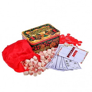 Русское лото в жестяной коробке (Бэмби, 7931)