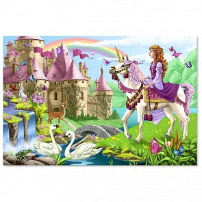 Напольный пазл - Волшебный замок, 48 элементов (Melissa&Doug, 4427_md)