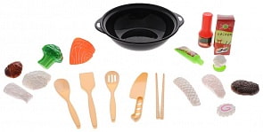 Набор продуктов для вок «Помогаю Маме», 21 предмет (ABtoys, PT-00361)