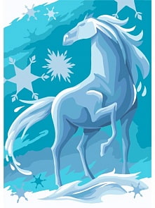 Рисование по номерам на холсте Русская Живопись серия Мини - Водяной Нокк, 15 х 21 см (Фабрика Творчества, DS019)