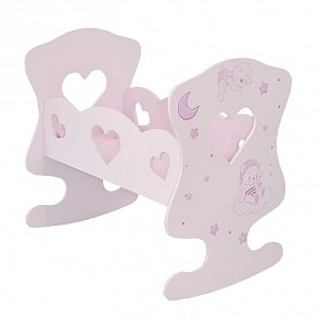 Кроватка-люлька серии Лаки, цвет розовый (Paremo, PDA220-05)