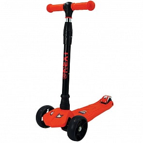 Самокат 3-х колесный оранжевый, управляется наклоном, колёса Pu 120 и 80, регулируемый руль (Next, S00214ORANGE)