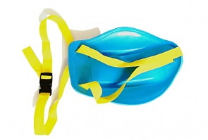 Cанки-ледянки Тяни-толкай с ручкой-ремнем, привязываются к ребенку L-33, синие (RT, 7589)