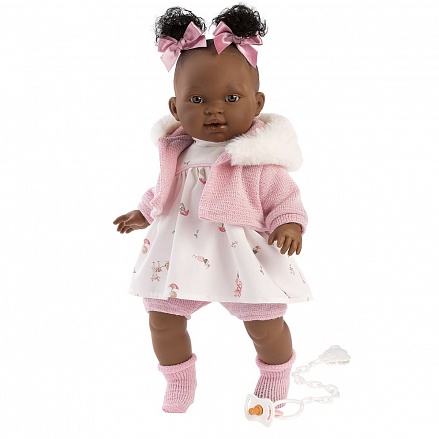 Интерактивная кукла Диара африканка, 38 см 