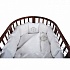 Комплект в кроватку - Nuovita Corona, 6 предметов, борт из 12 подушек, серебро  - миниатюра №3