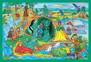 Раскраска-плакат с игровыми заданиями – Серебряное копытце (Айрис-пресс, 26250АП)