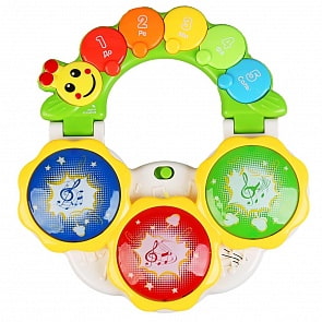 Обучающая игрушка - Музыкальная гусеница, стихи М. Дружининой и песни В. Шаинского, свет, звук (Умка, B1295011-R-D1)