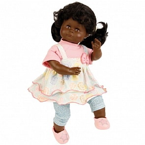 Кукла мягконабивная Санни темнокожая, 37 см (Schildkroet, 5137856GE_SHC)