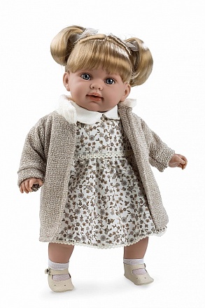Мягкая кукла в одежде - девочка с соской из серии Arias Elegance, 42 см., звук смеха 