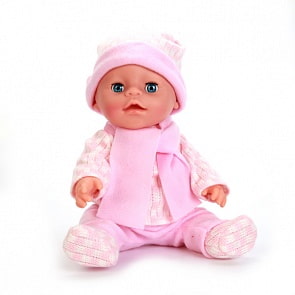 Пупс с аксессуарами – Карапуз, 30 см, 3 функции, розовый (Карапуз, Y30BB-DP-KN-RUРозsim)