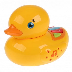 Музыкальный утенок, песни на стихи А. Барто, народные потешки, голова-трещотка (Умка, 1804K814-R)