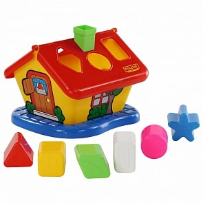 Развивающая игрушка-сортер Садовый домик, в сеточке (Полесье, п-3354) (ассортимент)