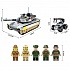 Конструктор - Военный танк, с фигурками и аксессуарами, 482 детали  - миниатюра №2