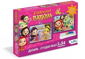 Дизайн-студия пазлов Сказочный патруль - Диптих Супер волшебницы, 2 картинки по 54 детали (Оригами, 04884)