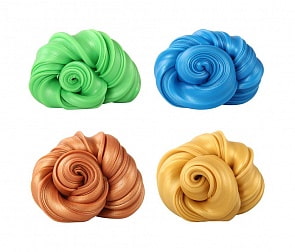 Жвачка для рук, 4 цвета, металлик (1Toy, Т14017) (ассортимент)