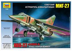 Сборная модель - Самолет "МиГ-27" (ZVEZDA, 7228) - миниатюра
