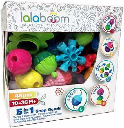 Игрушка развивающая - Lalaboom, 48 предметов 