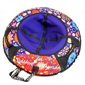 Санки надувные тюбинг дизайн - Цветы, диаметр 105 см. (RT, 6748RT)
