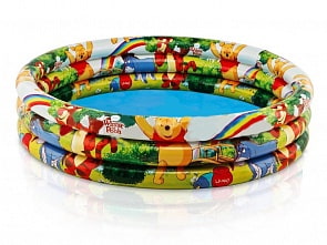 Бассейн детский круглый Disney - Винни Пух, 3 кольца (Intex, 58915sim)