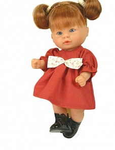 Кукла пупсик в красном платье, 20 см. (Asi, 114410)