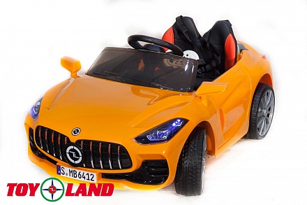 Электромобиль Mercedes Benz sport YBG6412, оранжевый 