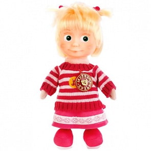 Мягкая игрушка Маша и Медведь - Маша в свитере, 29 см, звук (Мульти-пульти, V92508/30sim)