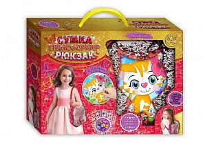 Сумка-рюкзак с пайетками с мозаикой календарем на стол - Кот (Лапландия, 88935б)