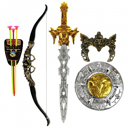 Набор оружия – Лук со стрелами, щит и меч с аксессуарами 