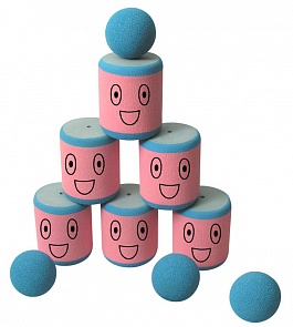 Игрушка – Городки, 6 банок (Safsof, AT-02N(B)