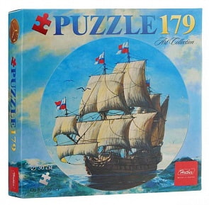 Пазлы круглые 179 элементов – Фрегат (Hatber, 179ПЗк4-13204)