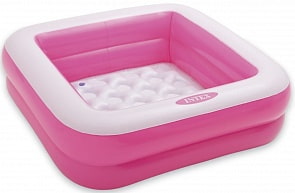 Квадратный надувной бассейн с надувным дном (Intex, с57100)