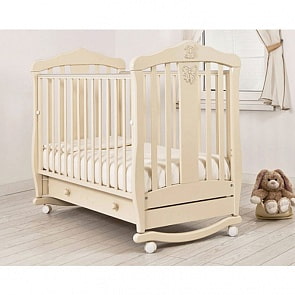 Кровать детская Гандылян К-2002-28 Доминик Люкс, слоновая кость (Gandylyan, GAN-К-2002-28_слоновая кость)