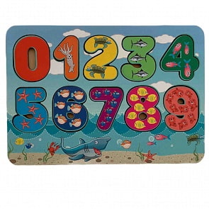 Вкладыши – Цифры. Морские обитатели (Paremo, PE720-111)