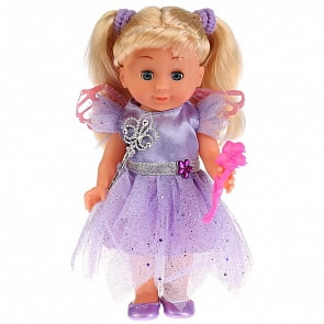 Интерактивная кукла - Элли - фея, 25 см, 100 фраз, песня Волшебный цветок (Карапуз, POLI-10-FRY-RU)