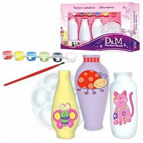 Роспись керамики "Яркие Вазочки" (Docha&Mama, 43420)